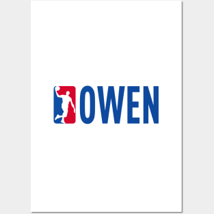 Owen NBA Basketball Custom Player Your Name T-Shirt Posters and Art